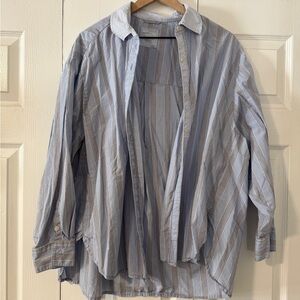 Striped Button-Up Shirt